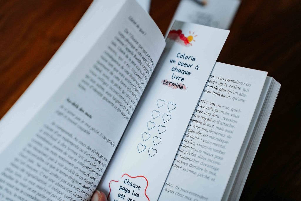 Marque-page ludique à colorier – À colorier une fois le livre terminé