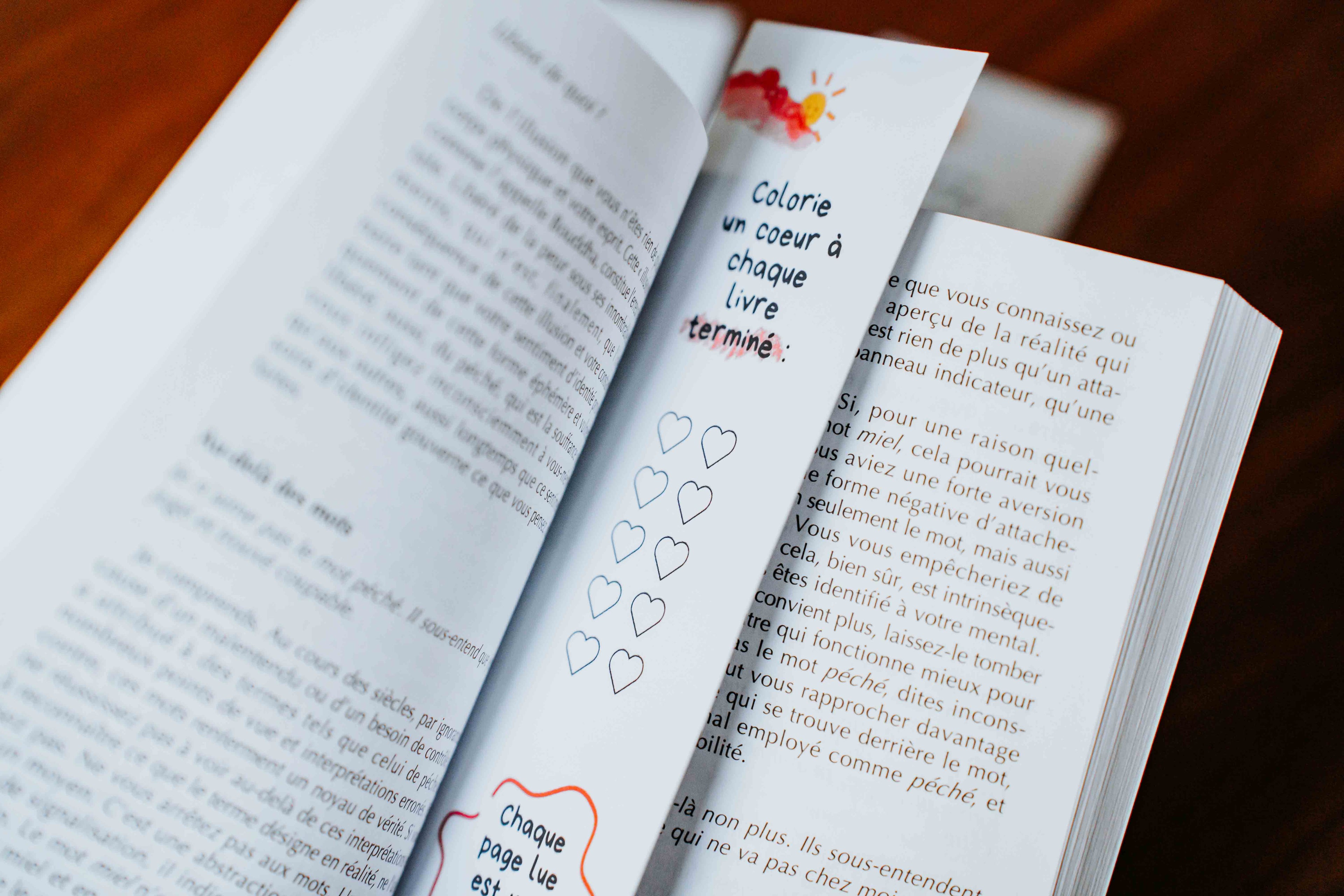Marque-page ludique à colorier – À colorier une fois le livre terminé