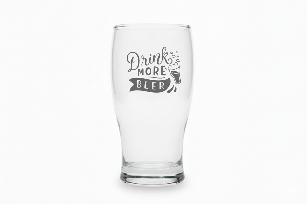 Verre à bière gravé 33 cl –  Drink More Beer