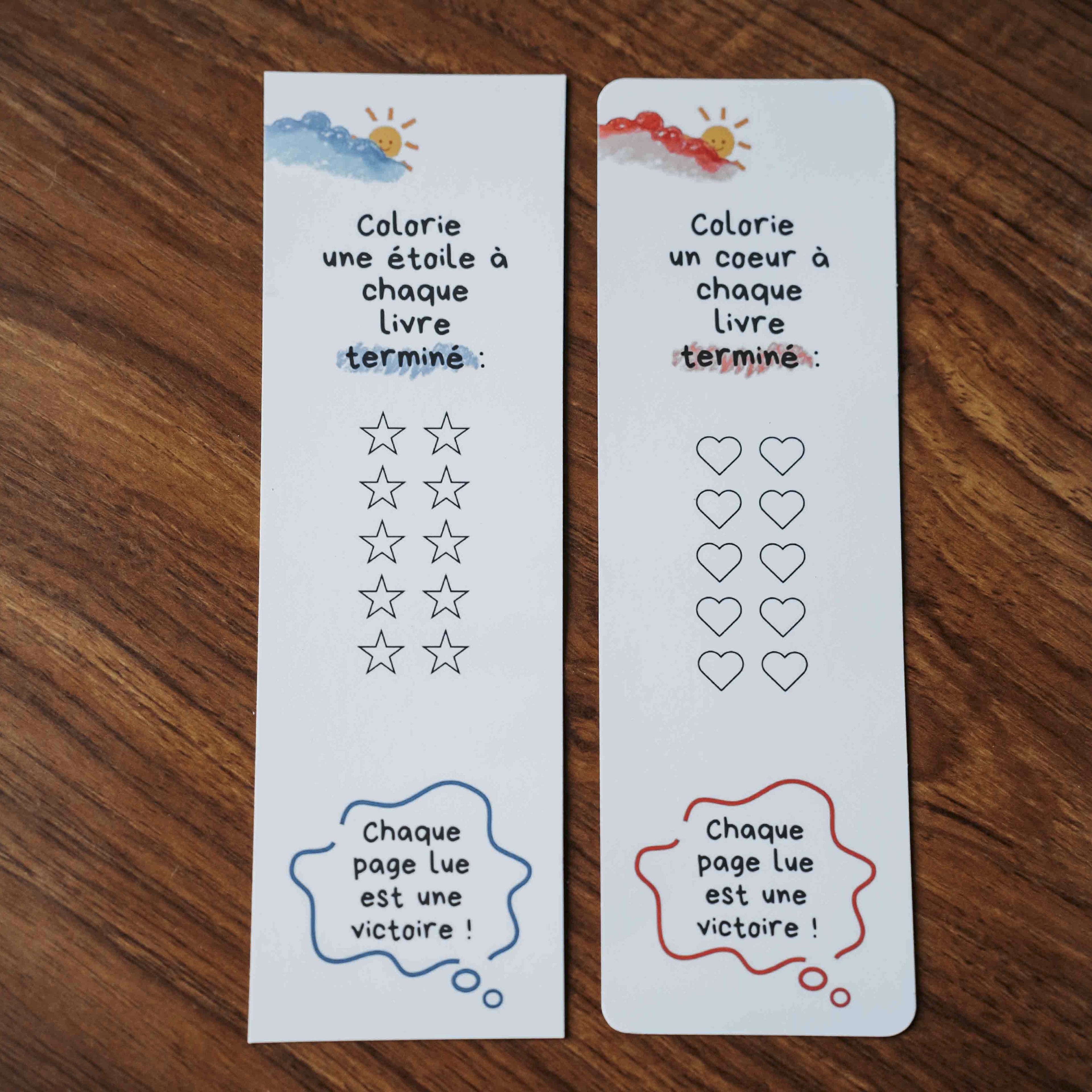 bordure carré ou rond marque page